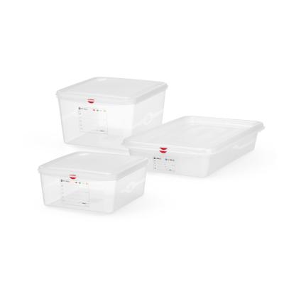Nádoba GN 2/3, polypropylen, HENDI, GN 2/3, 9L, Průhledná, 354x325x(H)100mm, Obdélníkové | 873298